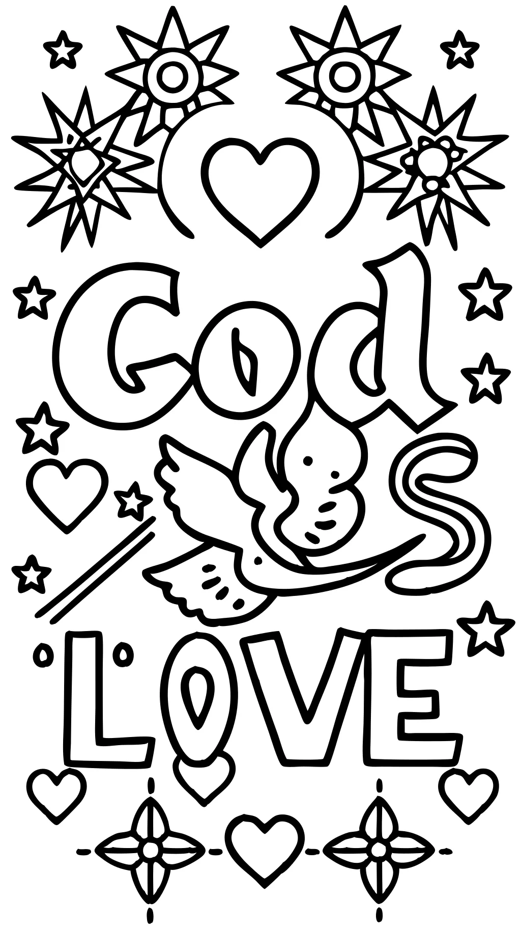 god is love coloring pages